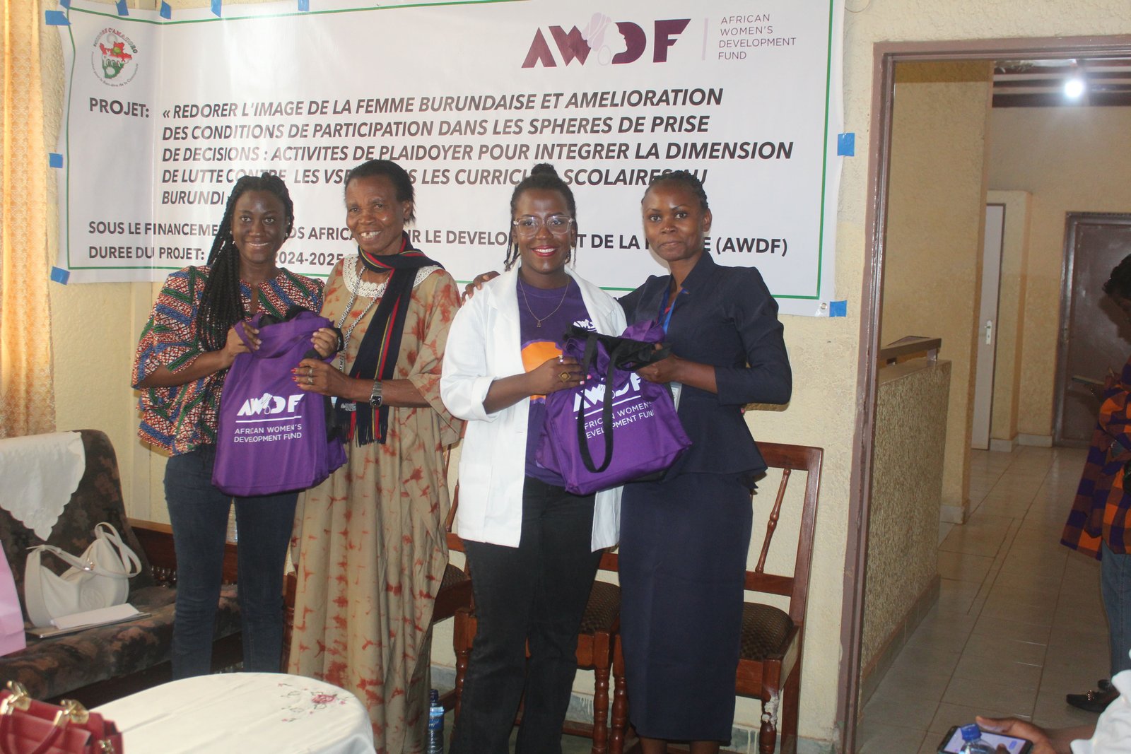 Visite de la délégation d’AWDF à l’association icirore c’amahoro à Ngozi